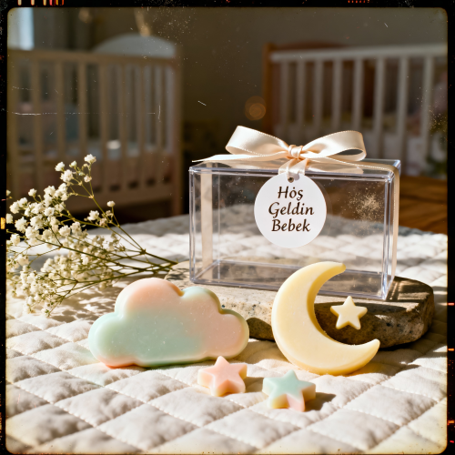 Hoş Geldin Bebek – Bulut & Ay Sabun Seti